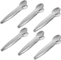 MAGICLULU 10-Piece Stainless Steel Bag Sealing Clips Food Sealer Clips for Chip Bags Leakproof Sealing Tools for Kitchen Storage for Snacks and Food Packages
