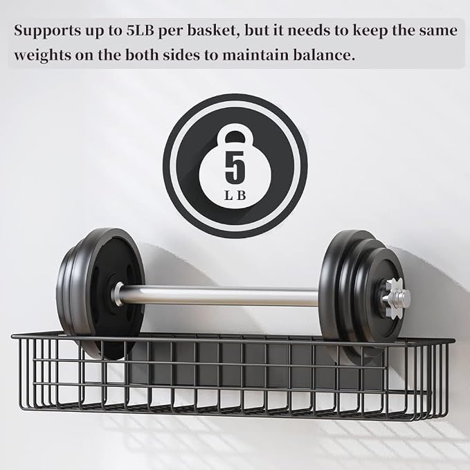 2PCS Magnetic Storage Baskets for Refrigerator, Strongly Magnet Spice Rack, Fridge Storage Shelf, Great for Kitchen and Pantry