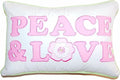 Cozy Line Home Fashions Pink Greta Pastel Peace & Love Decorative Pillow (Peace & Love - 1 Piece)