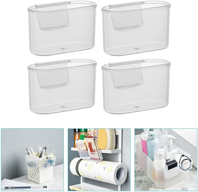 Garneck 16pcs Fridge Side Door Organizer Easy Install Sauce Bag Holder for Kitchen Storage Vertical for Condiments and Snacks for Refrigerator Side Door Use