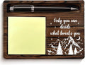 Bookish Decor Acotar Gifts for Women Men, Motivational Gifts for Book Lovers Bookworms Reader Nerds, Only You Can Decide What Breaks You Post It Note Dispenser for Reading Room Library Desk Decor