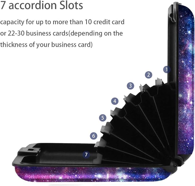 Coco Rossi Credit Card Holder RFID Aluminum Small Mini Wallet Women | Metal Wallet, Business Cards Holder, ID Case, Slim Sleeves, Womens Girls Gift, Carry Proof Wallets for Travel, Nebula
