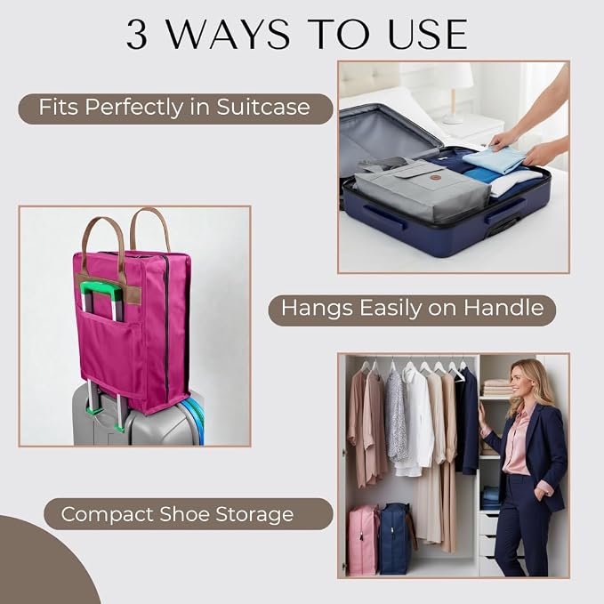 Shoe Bag for Travel, Portable Storage Organizer for Women and Men