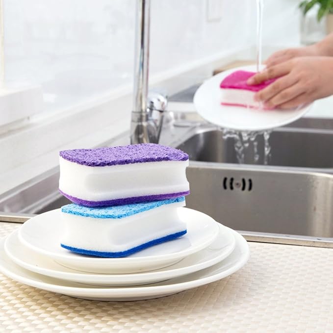 Best Kitchen Scrubbing Dish Washing Cloths Sponges Scrubber for Cleaning Tableware