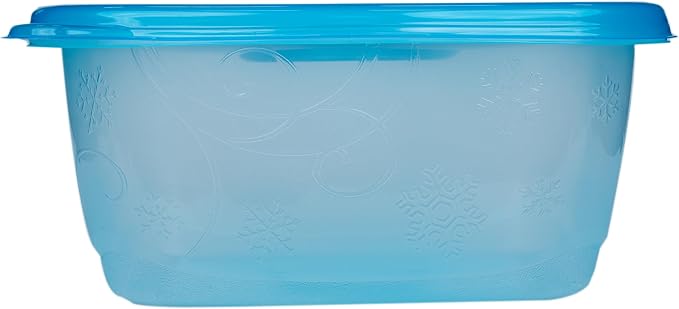 Glad GladWare FreezerWare Food Storage Containers with Lids, Large Rectangle BPA Free Plastic for Freezing Soups Meals and Batch Cooking, Crack Resistant, Microwave Dishwasher Safe, 64 Oz, 2 Ct - 6 Pk