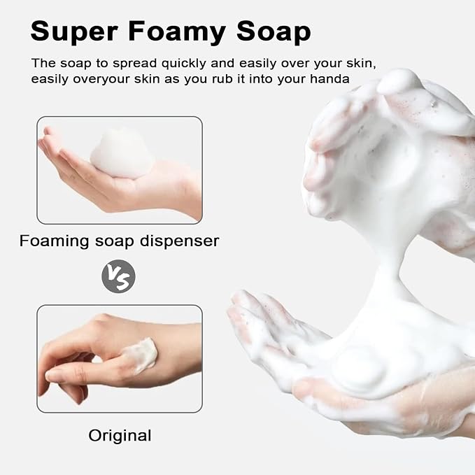 Autdor Foam Pump Bottle 7oz 2Pcs Foaming Soap Dispenser 200ml Foaming Spray Bottle Empty Travel Foam Bottle Clear Foam Dispenser for Hand Soap Toiletries Shampoo Lotion