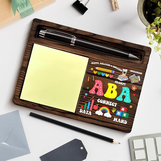 Behavior Therapist ABA Gifts, Appreciation Gift for Behavior Analysis Behavior Therapist Birthday Christmas, Mental Health Gifts ABA Sticky Note Holder