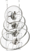 YQh The-Cabinet Pot Lid Organizer,Door Mounted Pot cover rack,Pot Lid Storage,Cabinet-Hanging Type Pot Lid Rack,304 stainless steel Pot cover support in kitchen, cabinet and food cabinet