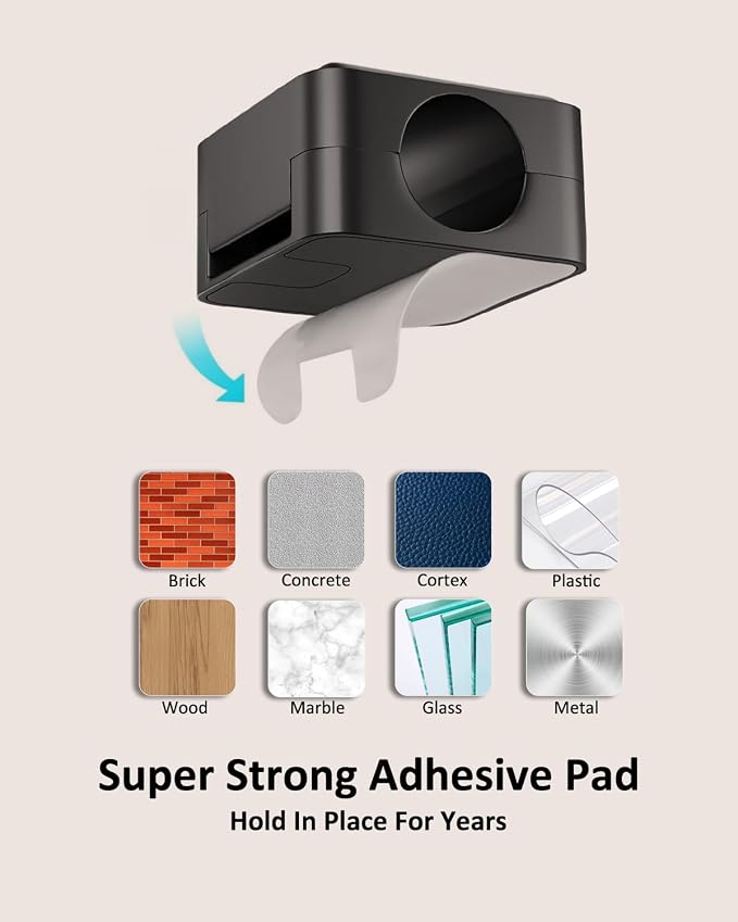 12-Pack Cable Organizers, Magnetic Cable Clips, Cable Holders Black | Desktop Cable Organizer, Magnetic Cable Holder – Suitable for Home, Office, Car and Multiple Scenarios