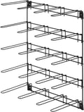 Duraaamo Horse Boot Rack Hold 10 Pairs of Boots Mounted Collapsible Organizer & Dry Hanger Boot Holder Storage for Equestrian Enthusiasts Horse Stall Accessories, 23 3/4" H X 17 1/2" W X 9 3/8" Depth
