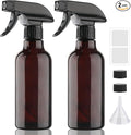 16.9oz Glass Spray Bottles 2 Pack,Mist/Stream Spraying | Adjustable Refillable Containers for Hair Care, Cleaning Solutions, Plants, Essential Oils