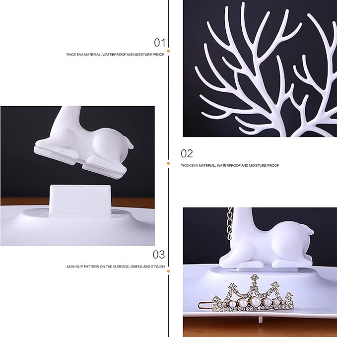 Jewelry Organizer Hanging Tree Rack, Jewelry Display Stand | Tree Tower Rack Hanging Organizer, For Necklace, Earrings, Bracelet, Ring, Jewelry Tree Stand Rack
