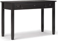 SIMPLIHOME Warm Shaker Desk - 48 Inch Wide Solid Wood Writing Desk in Hickory Brown, Transitional Home Office Computer Table for Workspace or Study with Flip-Down Keyboard Tray and 2 Drawers