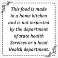 500Pcs Cottage Food Law Labels Waterproof Made in a Home Decal Stickers -2in Square Food Stickers Thermal Printed Labels Commercial Label Stickers for Home, Meal Prepping, Pantry (Square White)