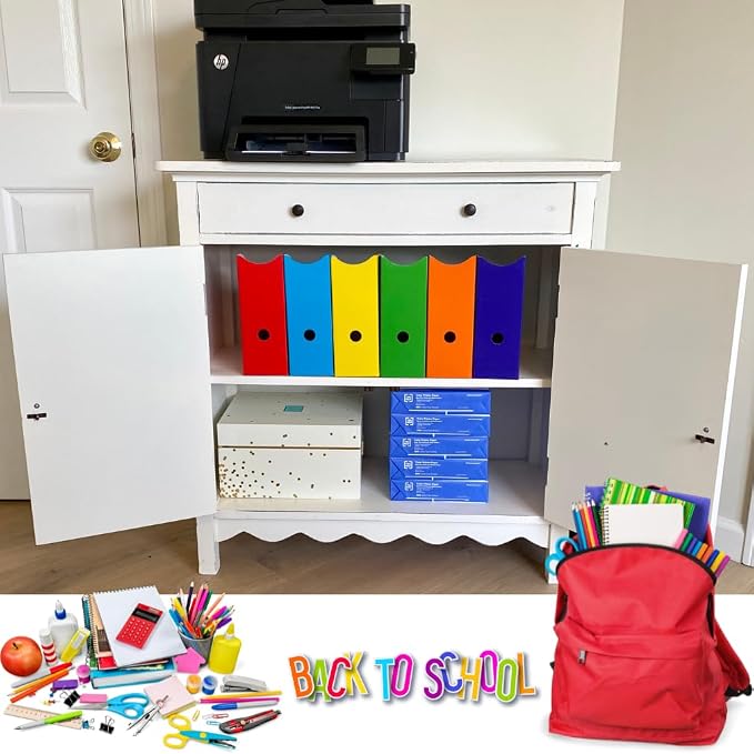 Evelots Magazine File Holder - Set of 24 Multi Color - Office Desk Organizer - Sturdy Cardboard - New Upgraded Double Front Panel for More Stability - Full 4 Inch Wide - Easy Assemble