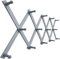 SKOLOO Hat Rack for Wall with 14 Hooks, Solid Wooden, Modern, Expandable Coat Rack Wall Mount for Coats, Hats, Bags, Baseball Caps, Dusty Gray Oak