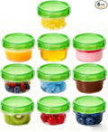 Airtight Food Storage Containers,10 Pack 2 Oz, Leakproof, BPA-Free, Stackable Kitchen & Pantry Organizers for Dry Food, Meal Prep, Snacks, Leftovers, Microwave, Dishwasher and Freezer Safe