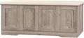 DINZI LVJ Shoe Bench, Entryway Storage Bench with Doors, Cushion, 2-Tier Shoe Rack with 8-Cubby, 47.2”L x 13.8”W Shoe Organizer Cabinet, Adjustable Shelf, Living Room, Bedroom, Greige