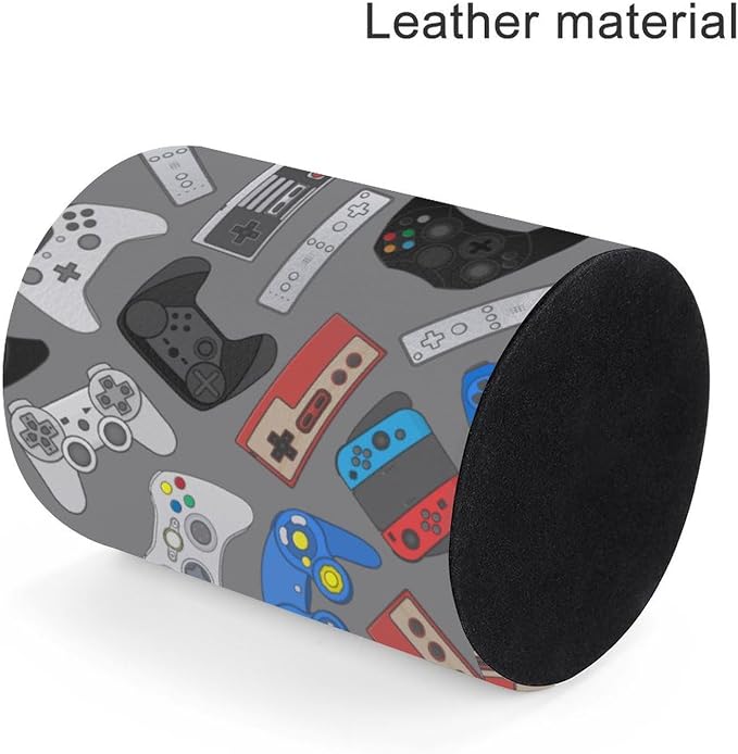 Funny Video Game Pen Holder Pencil Cup for Desk Organizer | Cute Makeup Brush Holder PU Multifunctional Office Suppliesfor Decor Home Classroom School
