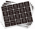 100Pcs Black Bathroom Labels for Organizing, Hand Soap Mouth Wash Labels Laundry Room Stickers Minimalist Removable Waterproof Labels for Shower Bottles Containers Jars, 1.57x1.57 Inch