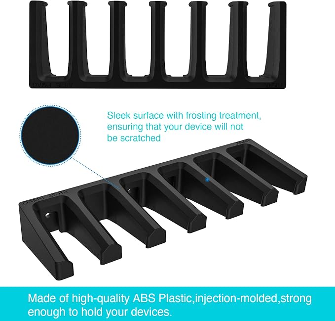 Solid ABS 6X Standard PMAG Wall Mount, Mag Holder, Home Magazine Storage Rack