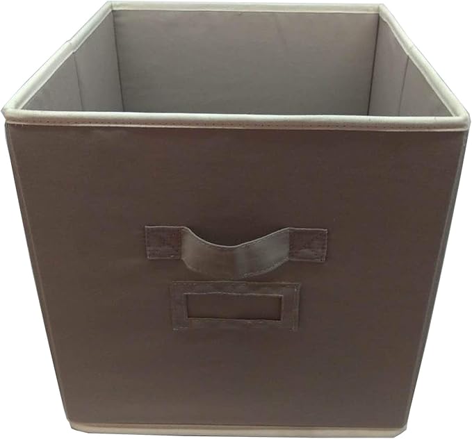 Elegant Home Fashions Open Soft Organizer Without Lid Storage bin, Beige (TYG-17059)