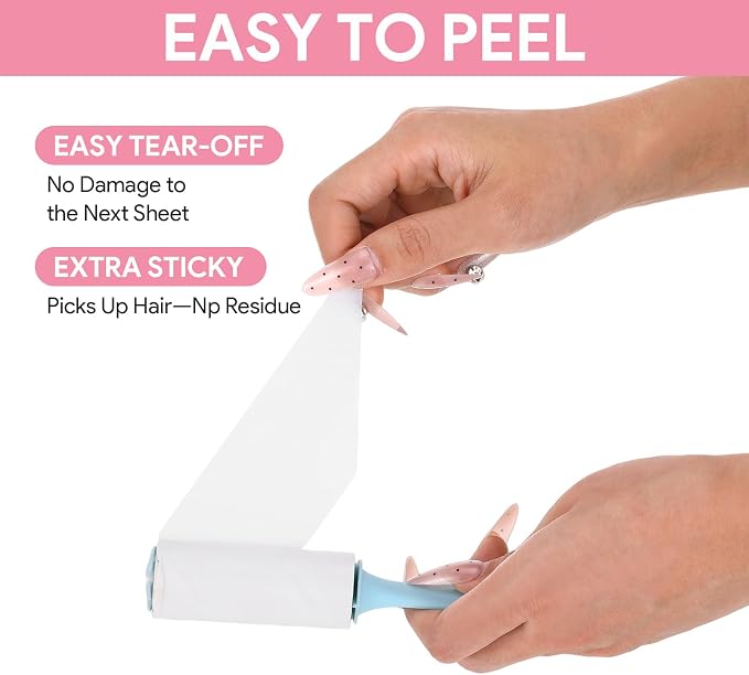 12 Pcs Mini Lint Roller for Clothes Travel Size, Travel Lint Roller for Clothes, Pet Hair, Furniture and Car Compact, Small Lint Remover Sticky Pet Hair Removal Tool for Travel