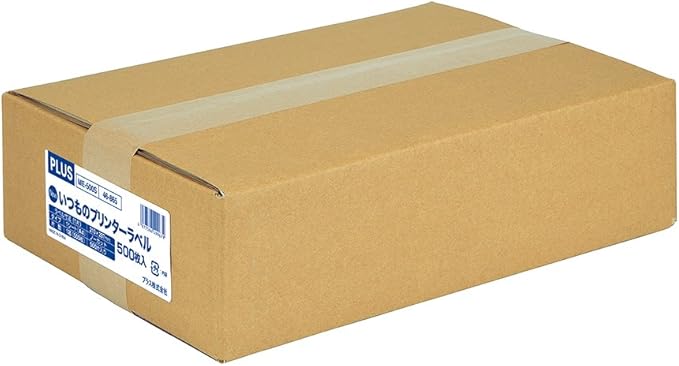 Plus ME-500S 48-865 Labels, Regular Labels, FSC Certified Paper, Uncut, 500 Sheets