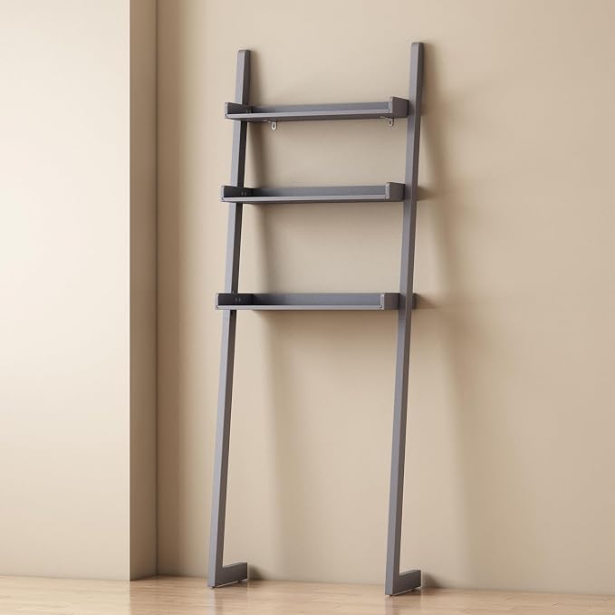 Solid Bamboo Over Toilet Shelf,3 Tier Bathroom Shelf with Anti-Slip Base | Solid bamboo over the toilet storage – naturally moisture-resistant for bathrooms, built for long-lasting durability