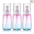 Cosywell Fine Mist Spray Bottles TSA Approved 2oz 60ml 3 Pack Leak Proof Travel Spray Bottle Empty Small Spray Bottles for Perfume Essential Oils Toners Rose Water Cosmetics (3Gradient Pink Blue)