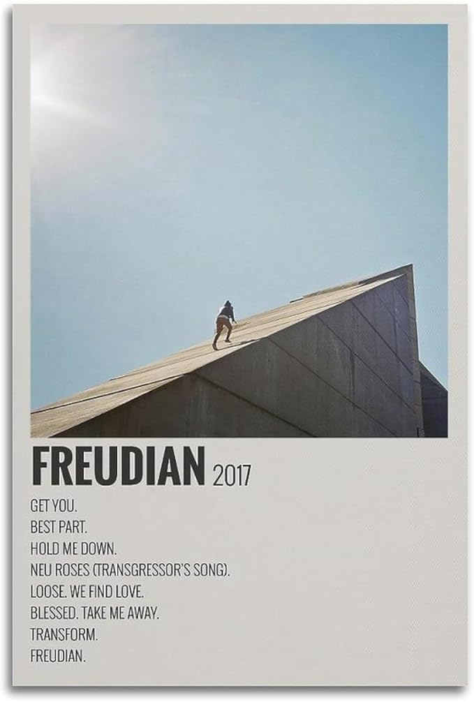 Daniel Caesar Poster Freud Canvas Poster Bedroom Modern Home Aesthetic Canvas Decoration Landscape Office Valentine's Day Birthday Gift 08x12inch(20x30cm) Unframe-style