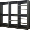 Maykoosh Closet System Organizer - Customizable Walk-in Wardrobe Storage Black/Model ABE 3 Closet