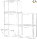 Stackable Acrylic Display Case,Clear Storage Bins with Lid for Collectibles | Purse Organizer ,Storage Boxes/Bins with Lids, Closet Organizers and Storage for HandBags, Hat, Collectibles and Lego