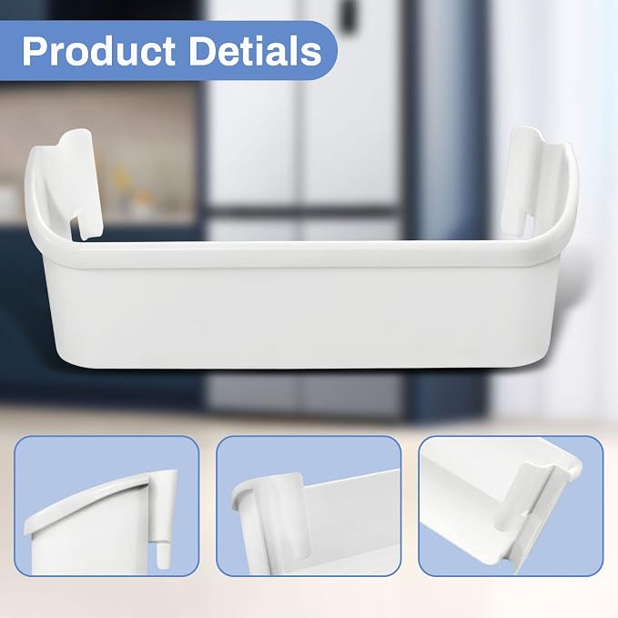 UPGRADED 240323001 Refrigerator Door Shelf Bin Compatible with Frigidaire & Kenmore Parts, Replace 240323007, 890954, EA429724, PS429724, AH429725, Only Fit Bottom Shelves
