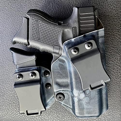 2 Pack IWB/OWB Mag Carrier Fits:9mm/.40 |.45ACP Double/Single Stack | for Right & Left Hand Ambidextrous Concealed Carry Magazine Holster