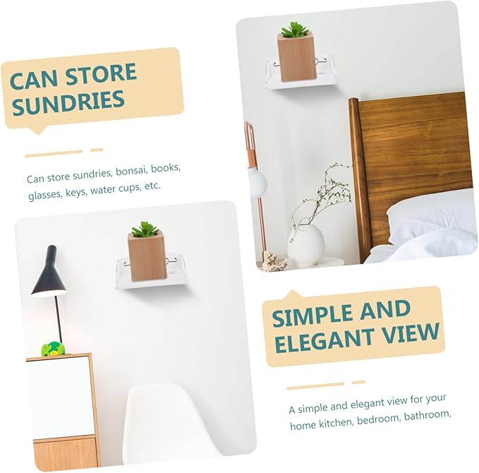 1pc Wooden Wall Storage Rack European Style Set Box Holder Storage Shelving Hanging Organizer Style
