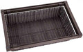Pull Out Cabinet Storage Basket,Wardrobe Storage Organiser,Stackable Detachable Baskets Closet Storage Box,for Kitchen Office Wardrobes Cupboard Storage(Brown,437x20x750mm)