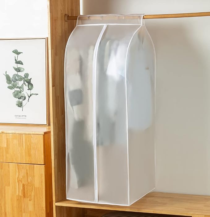 XIAKE Garment Bags M/oth-proof Dust Cover Coat Hanging Clothes Storage Bag Premium Thickened Clothing Organizer Moisture-proof Dust-proof Clothes Cover