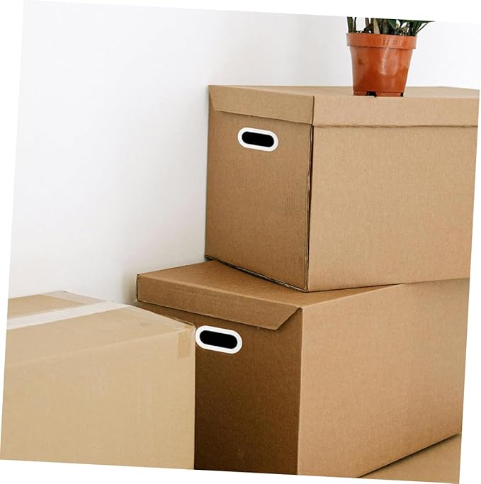 Healifty 10pcs Heavy Duty Plastic Box Handles for Moving Lifting and Carrying Comfortable Grip for Easy Attachment to Cardboard and Storage Bins and Reliable Packing Straps