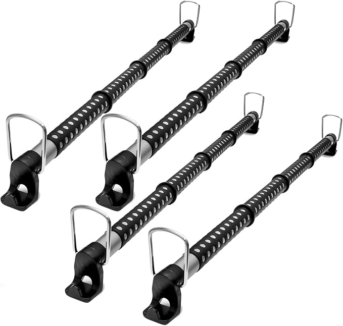 VaygWay Expandable Car Clothes Hanger Bar - Heavy Duty Metal Storage Suit Rod - Hanging Closet Organizer Rack Expandable to 62" - Portable Seat Rack Universal Fit for Van Truck RV SUV