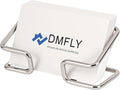 Metal Business Card Holder for Desk, Cute Card Display Stand, Compatible with Various Countertops, Silver