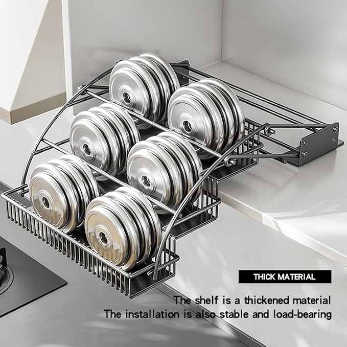3-Tier Pull Down Spice Rack Organizer for Inside Cabinet Pantry Expandable Display Riser Shelf Kitchen Seasoning Shelf(27.5cm/10.8in)