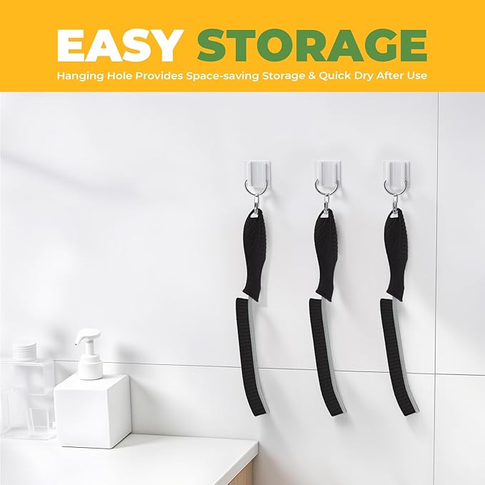 KMOSENIA Crevice Cleaning Brush, 5 Pack Hard Bristle Grout Brush | 5 pack narrow cleaning brushes with stiff bristles for grout, gaps, kitchens, bathrooms and tight spaces.