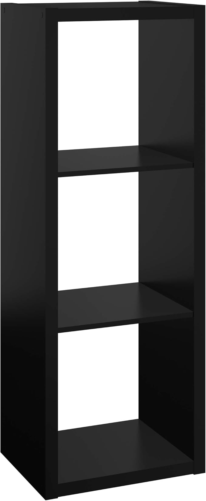 ClosetMaid Decorative Open Back 3-Cube Storage Organizer, Black