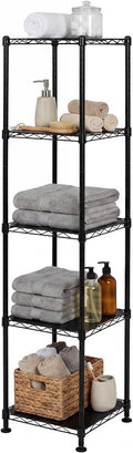 SafeRacks NSF 5-Tier Heavy Duty Steel Wire Shelves (14"x14"x60")