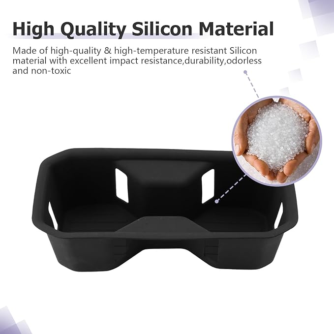 LUWU 2025 Outlander Center Console Cup Holder Compatible with 2025 Mitsubishi Outlander ES/SE/SEL/Trail Edition Accessories Center Console Silicone Cup Holder Insert[NOT FOR 2025 Outlander PHEV&Sport]