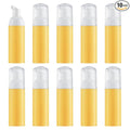 Tekson 10PCS Soap Foam Bottle (2 oz), Empty Travel Foaming Lash Shampoo for Cleanser, Dispenser (Yellow Pump)