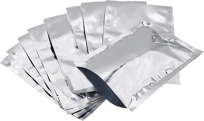 Heat Sealable Mylar Food Storage Bag,ULIFESTAR 5.5Mil Thicker Food Storage Pouches Oxygen Absorbers Vacuum Seal Airtight Packaging for Coffee Beans, Tea, Grains, etc(22 * 30cm/8.66 * 11.81'')