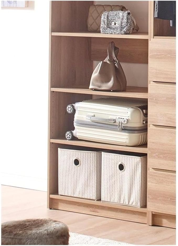 Maykoosh Closet System Organizer - Customizable Walk-in Wardrobe Storage Oak/Model ECDA 4 Closet