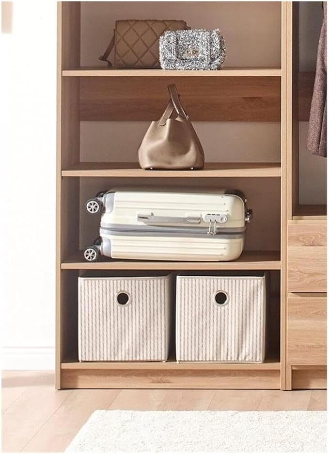 Maykoosh Closet System Organizer - Customizable Walk-in Wardrobe Storage Oak/Model ECA 3 Closet